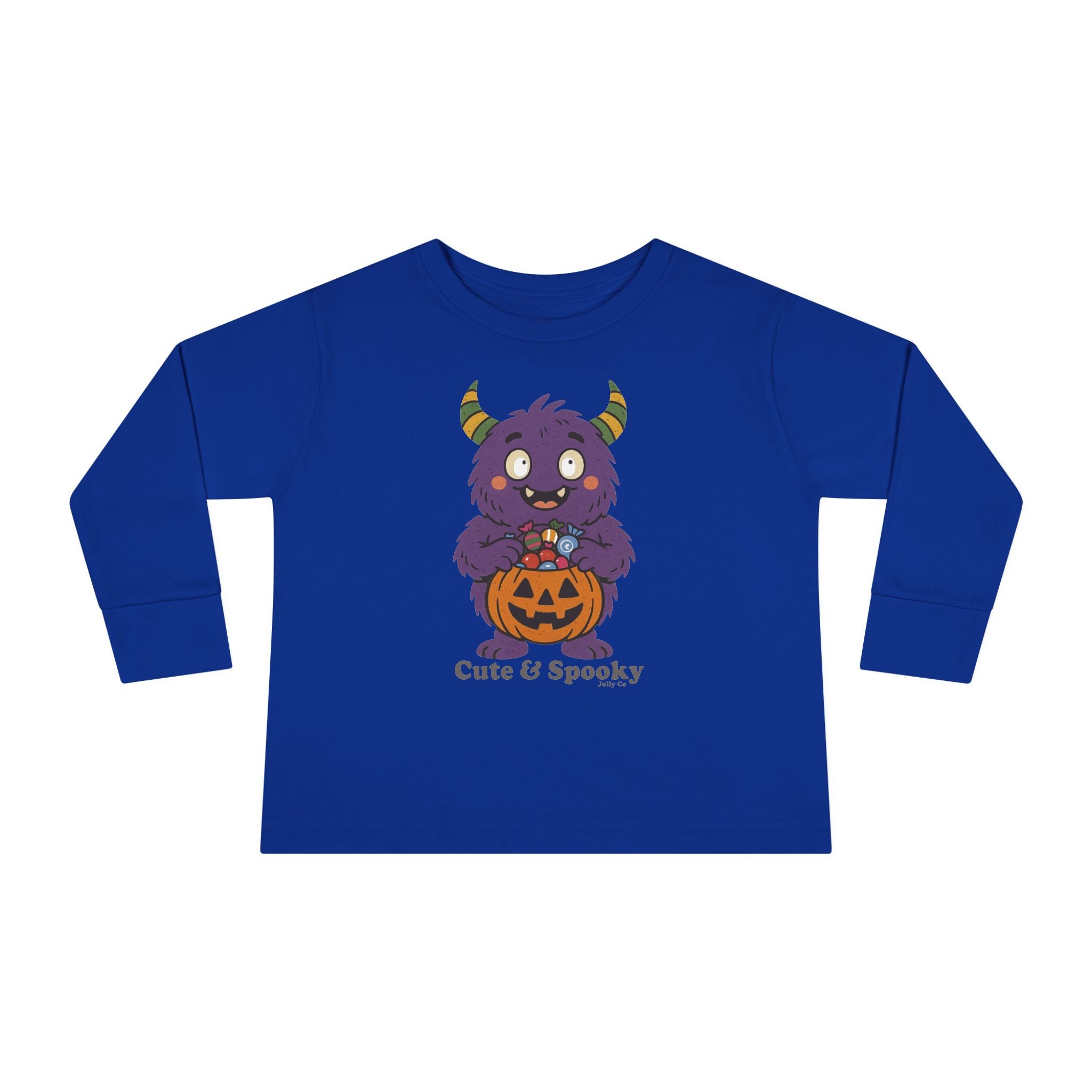 Cute & Spooky Monster Toddler Long Sleeve Tee