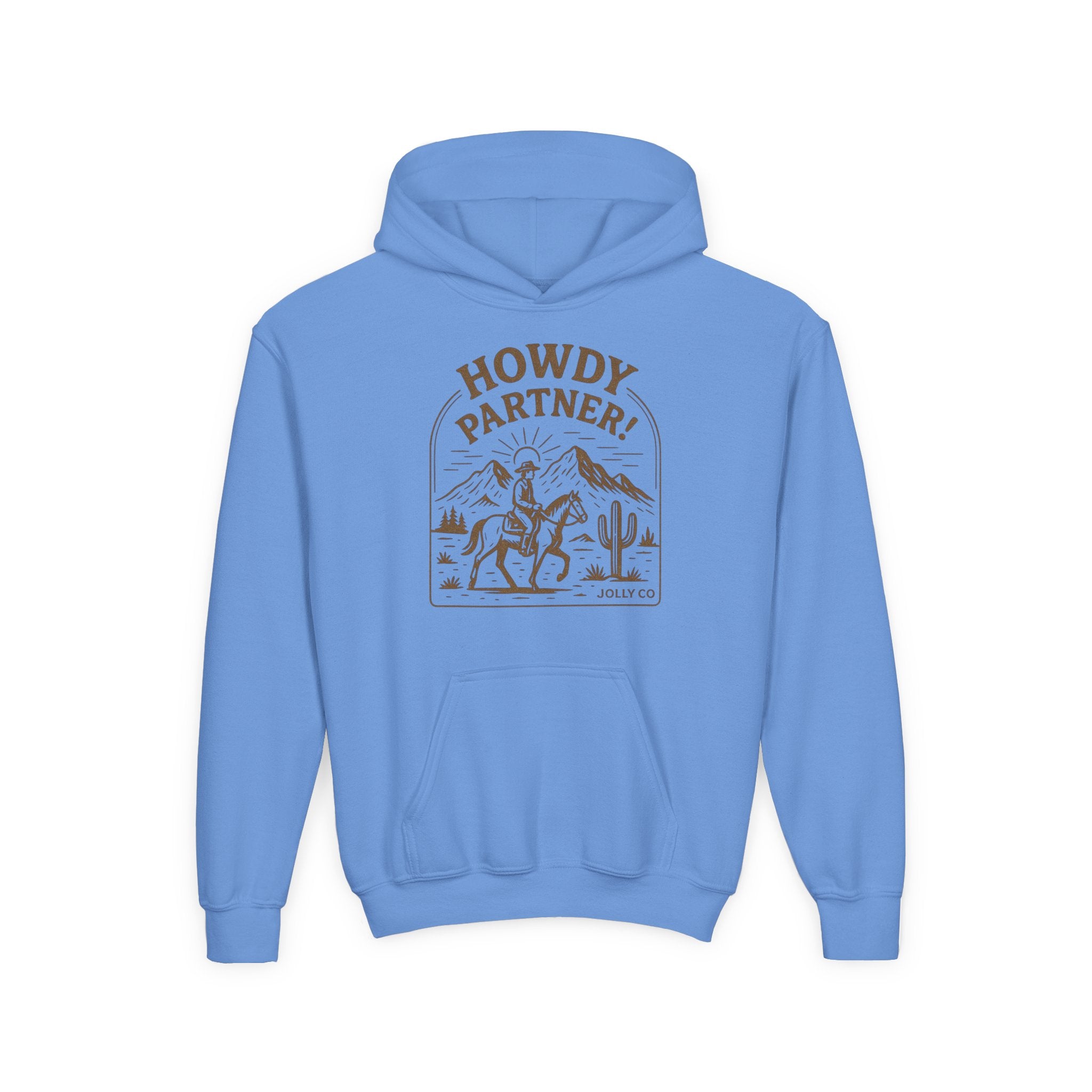 Howdy Partner! Western Style Kids Hoodie