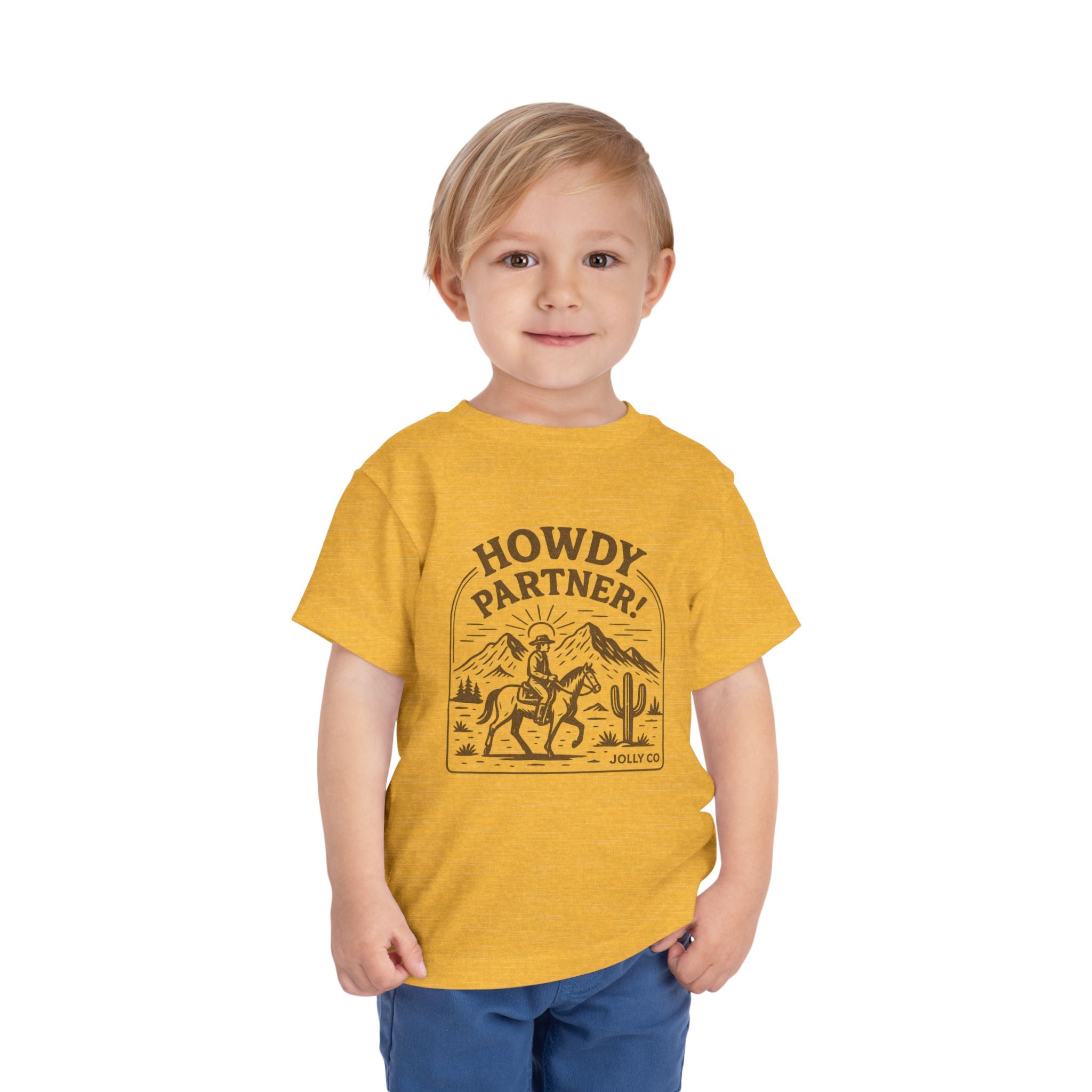 Howdy Partner! Western Style Toddler Short Sleeve Tee