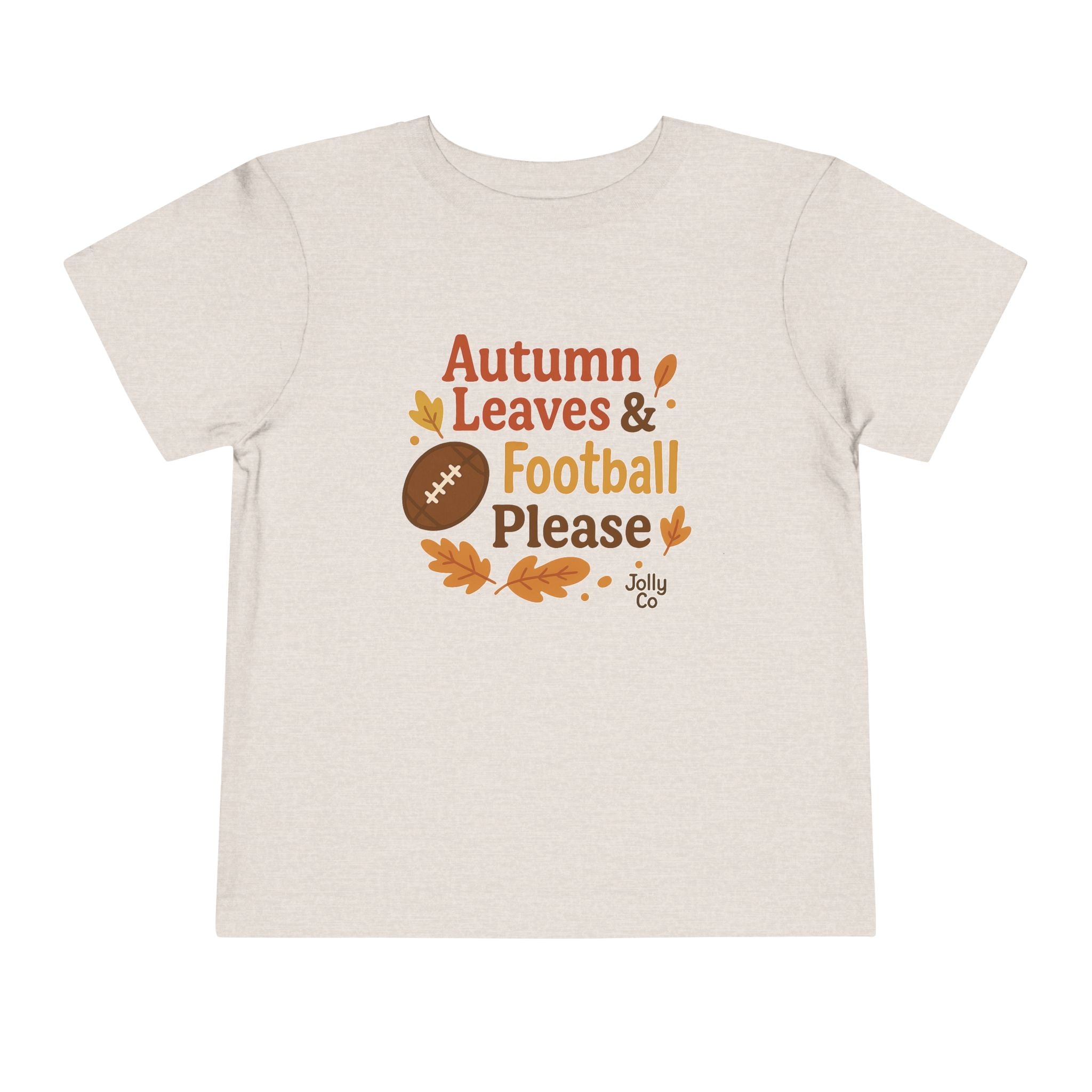 Autumn Leaves & Football Toddler Tee