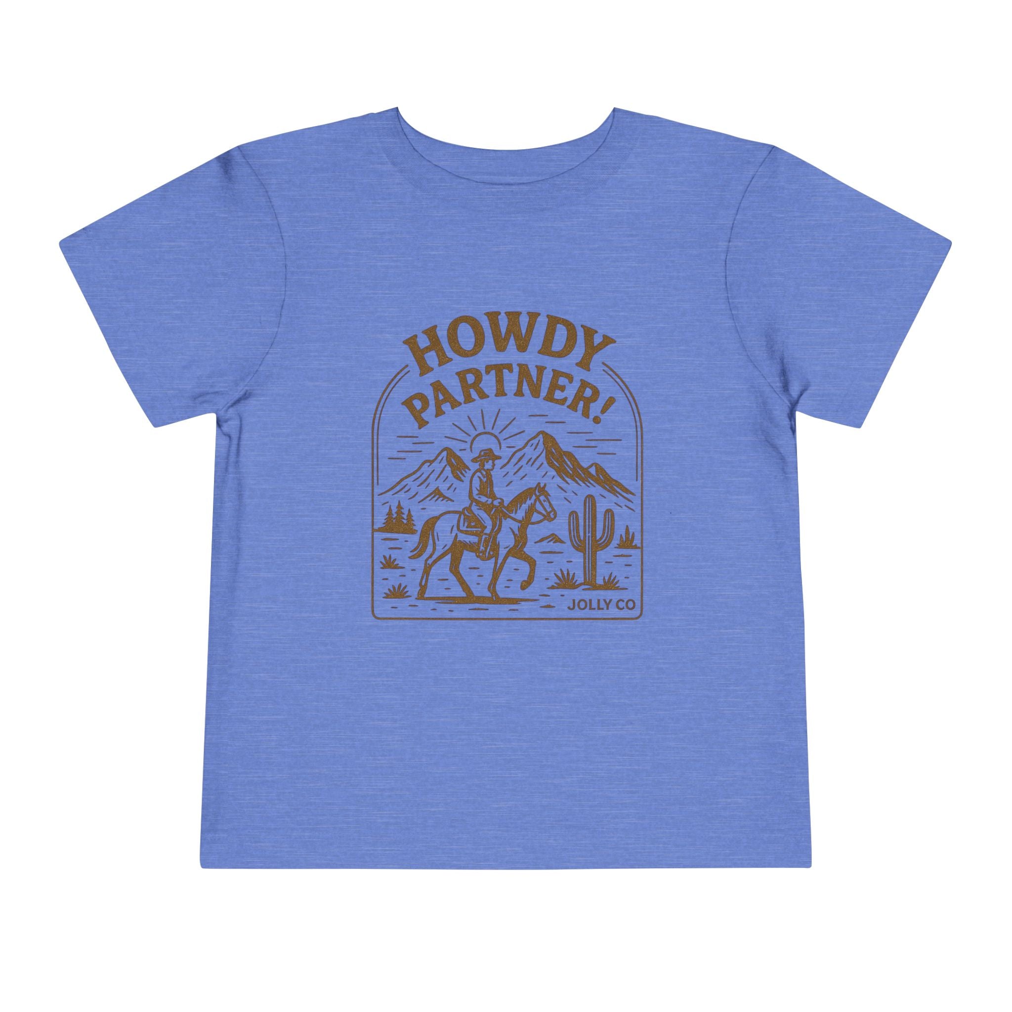 Howdy Partner! Western Style Toddler Short Sleeve Tee