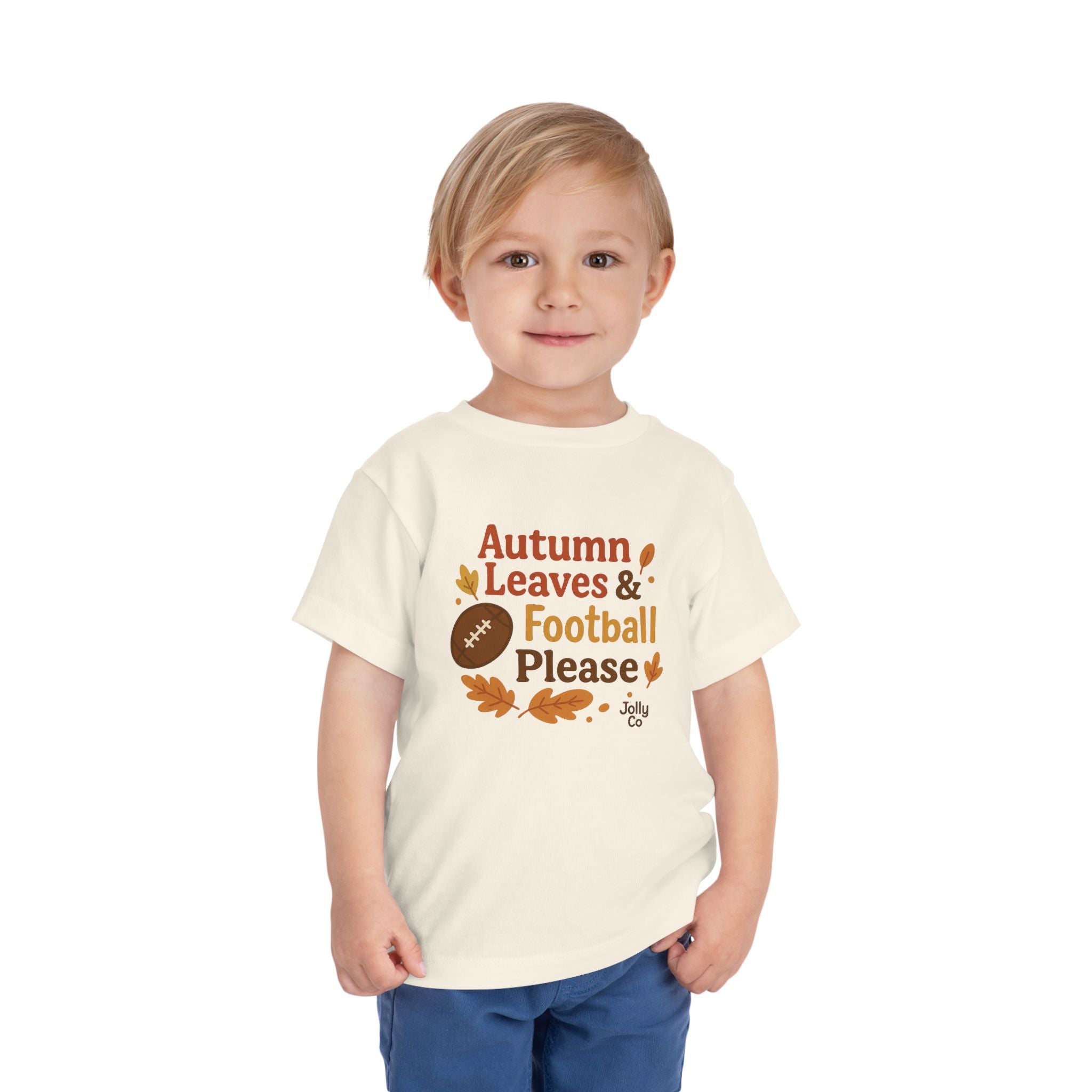 Autumn Leaves & Football Toddler Tee