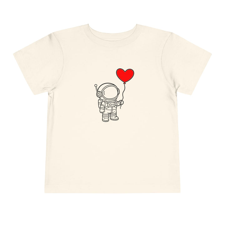 Astronaut Heart Balloon Toddler Short Sleeve Tee - Jolly Co Creations