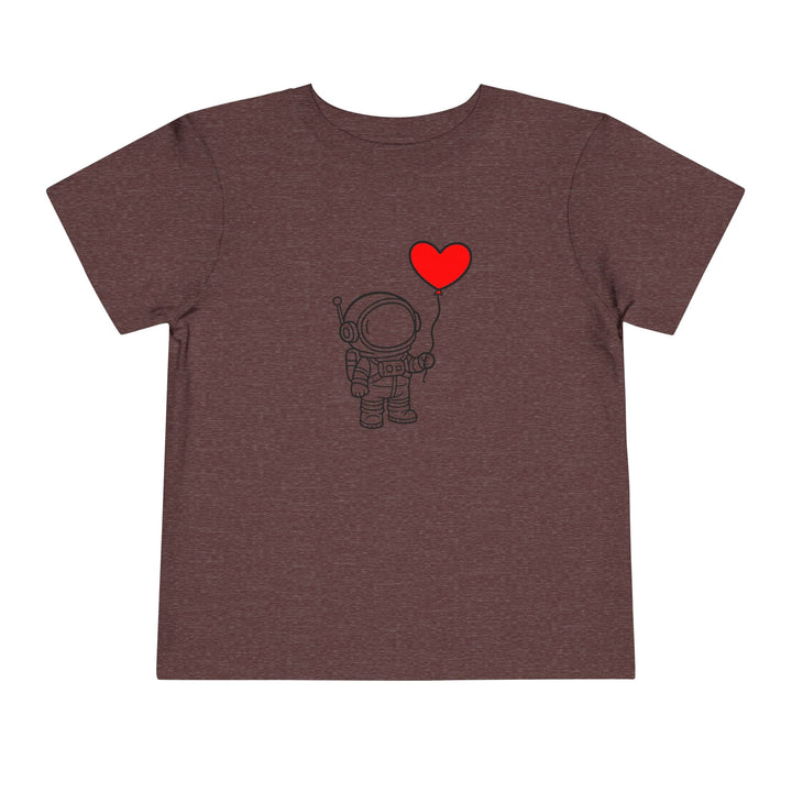 Astronaut Heart Balloon Toddler Short Sleeve Tee - Jolly Co Creations