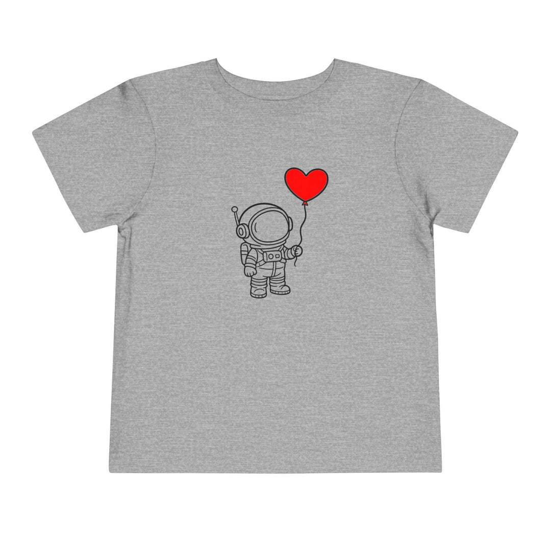 Astronaut Heart Balloon Toddler Short Sleeve Tee - Jolly Co Creations