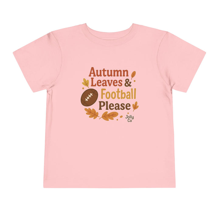 Autumn Leaves & Football Toddler Tee - Jolly Co Creations