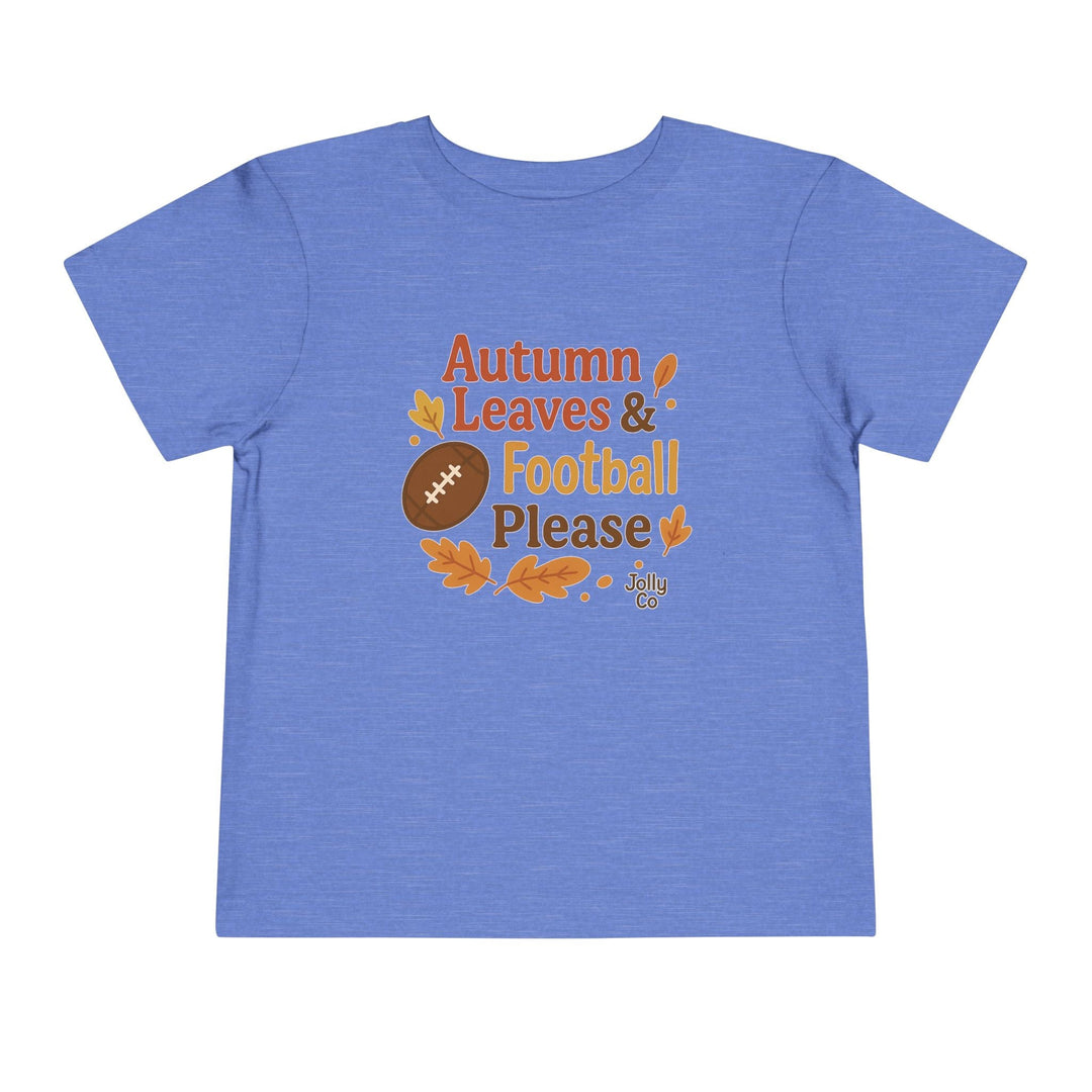 Autumn Leaves & Football Toddler Tee - Jolly Co Creations