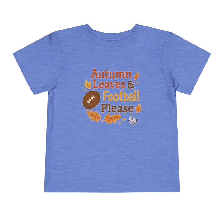 Autumn Leaves & Football Toddler Tee - Jolly Co Creations