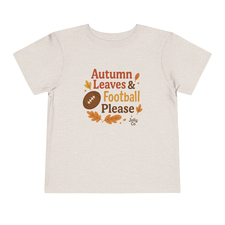 Autumn Leaves & Football Toddler Tee - Jolly Co Creations