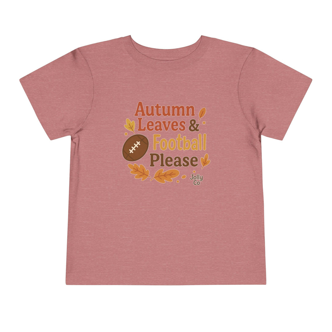 Autumn Leaves & Football Toddler Tee - Jolly Co Creations