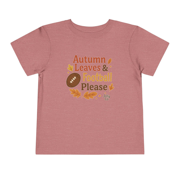 Autumn Leaves & Football Toddler Tee - Jolly Co Creations
