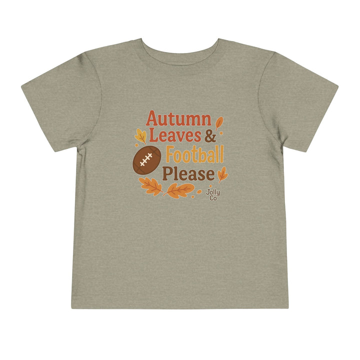 Autumn Leaves & Football Toddler Tee - Jolly Co Creations