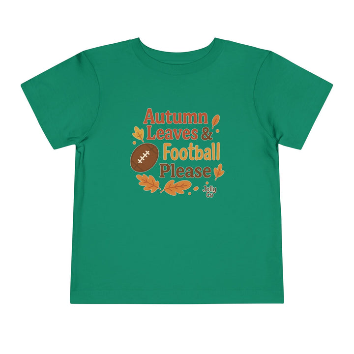 Autumn Leaves & Football Toddler Tee - Jolly Co Creations