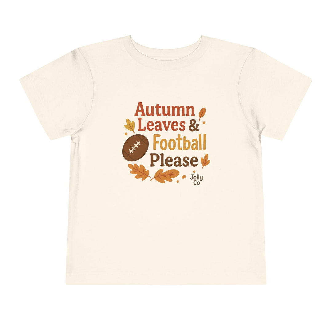 Autumn Leaves & Football Toddler Tee - Jolly Co Creations