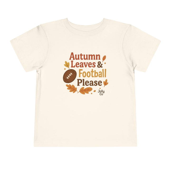 Autumn Leaves & Football Toddler Tee - Jolly Co Creations