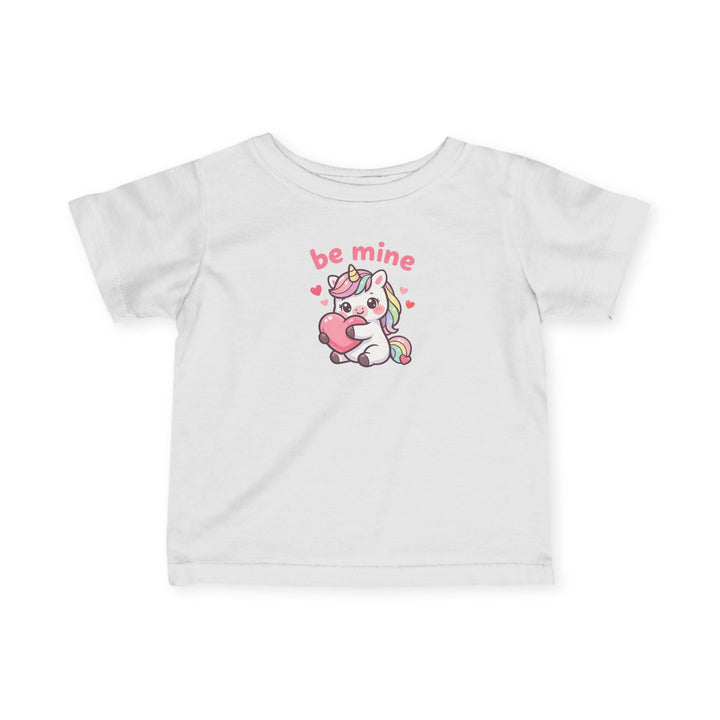 Be Mine Unicorn Baby Short Sleeve Tee - Jolly Co Creations