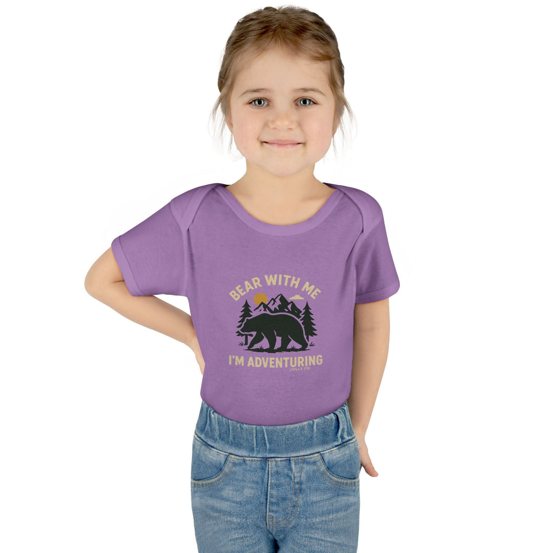 Bear with Me Baby Short Sleeve Onesie - Jolly Co Creations