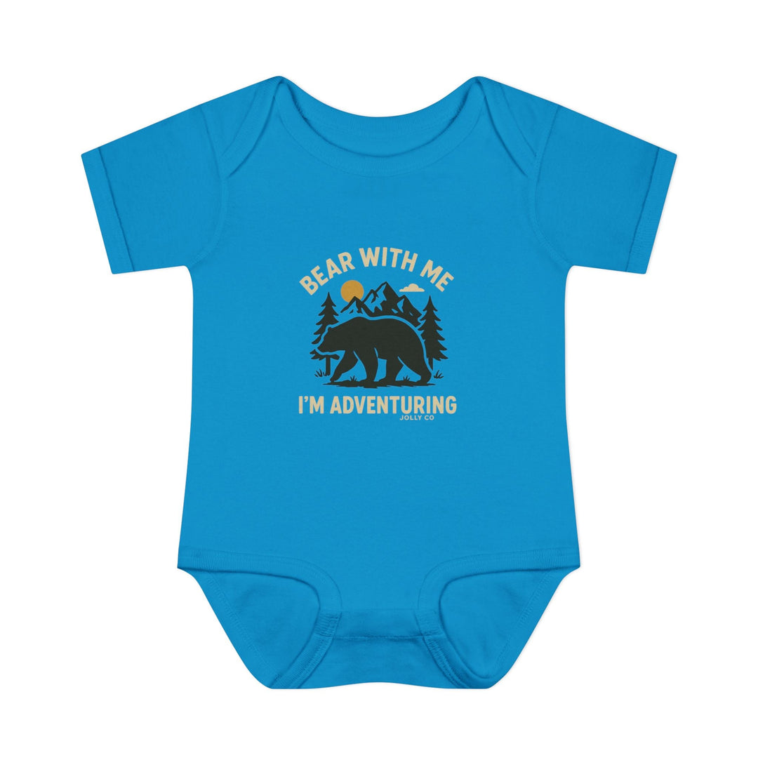 Bear with Me Baby Short Sleeve Onesie - Jolly Co Creations
