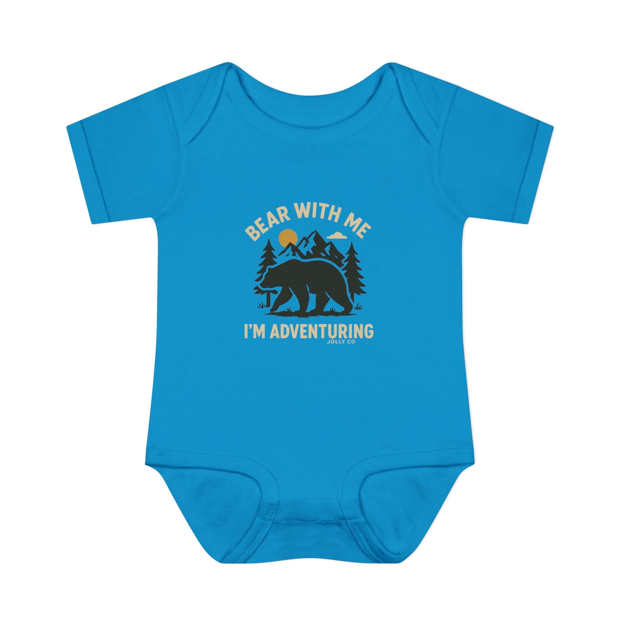Bear with Me Baby Short Sleeve Onesie - Jolly Co Creations