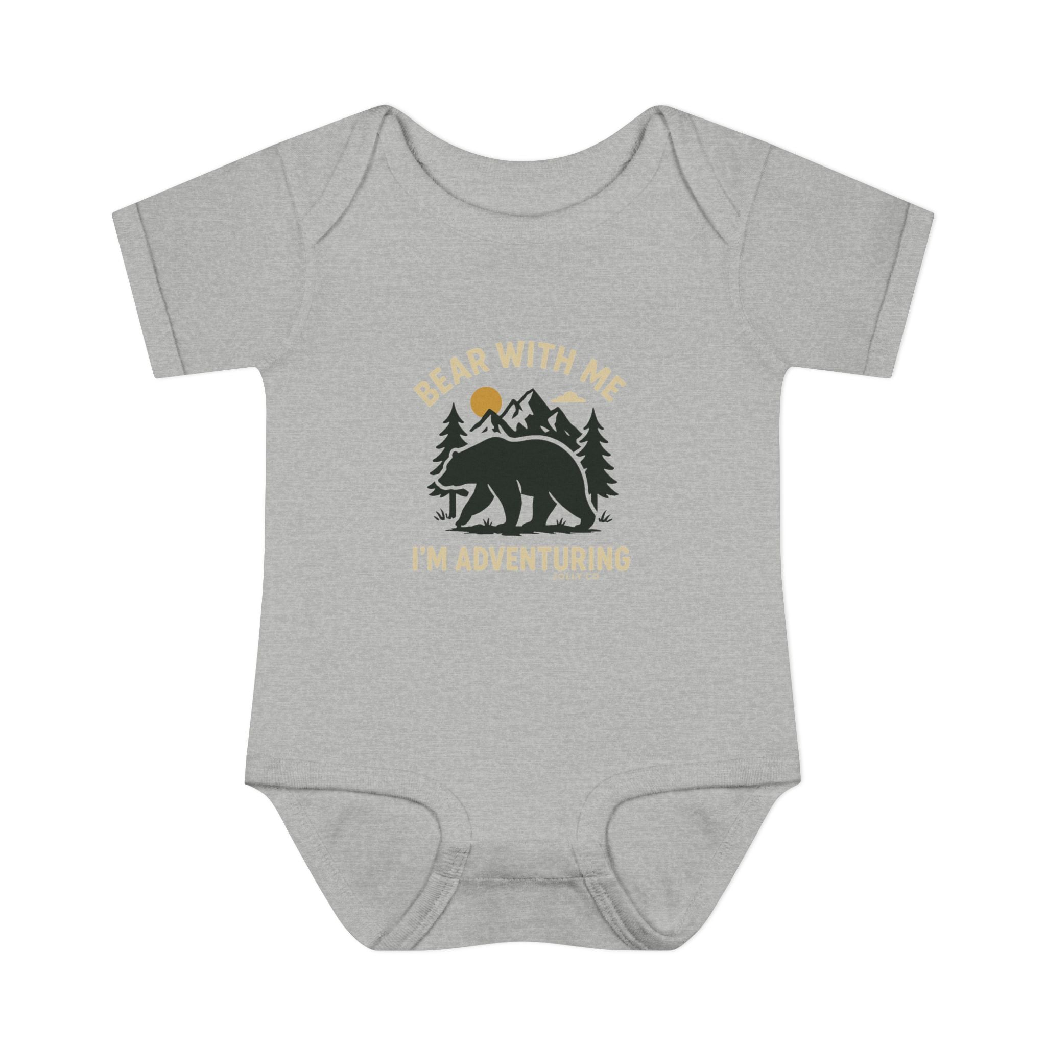 Bear with Me Baby Short Sleeve Onesie - Jolly Co Creations