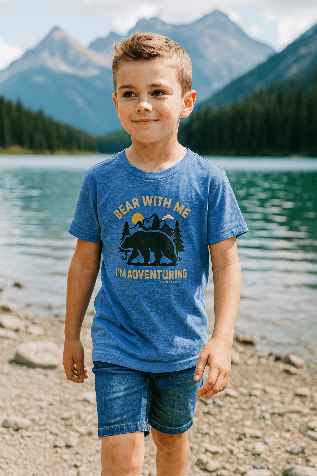 Bear with Me Kids Short Sleeve Tee - Jolly Co Creations
