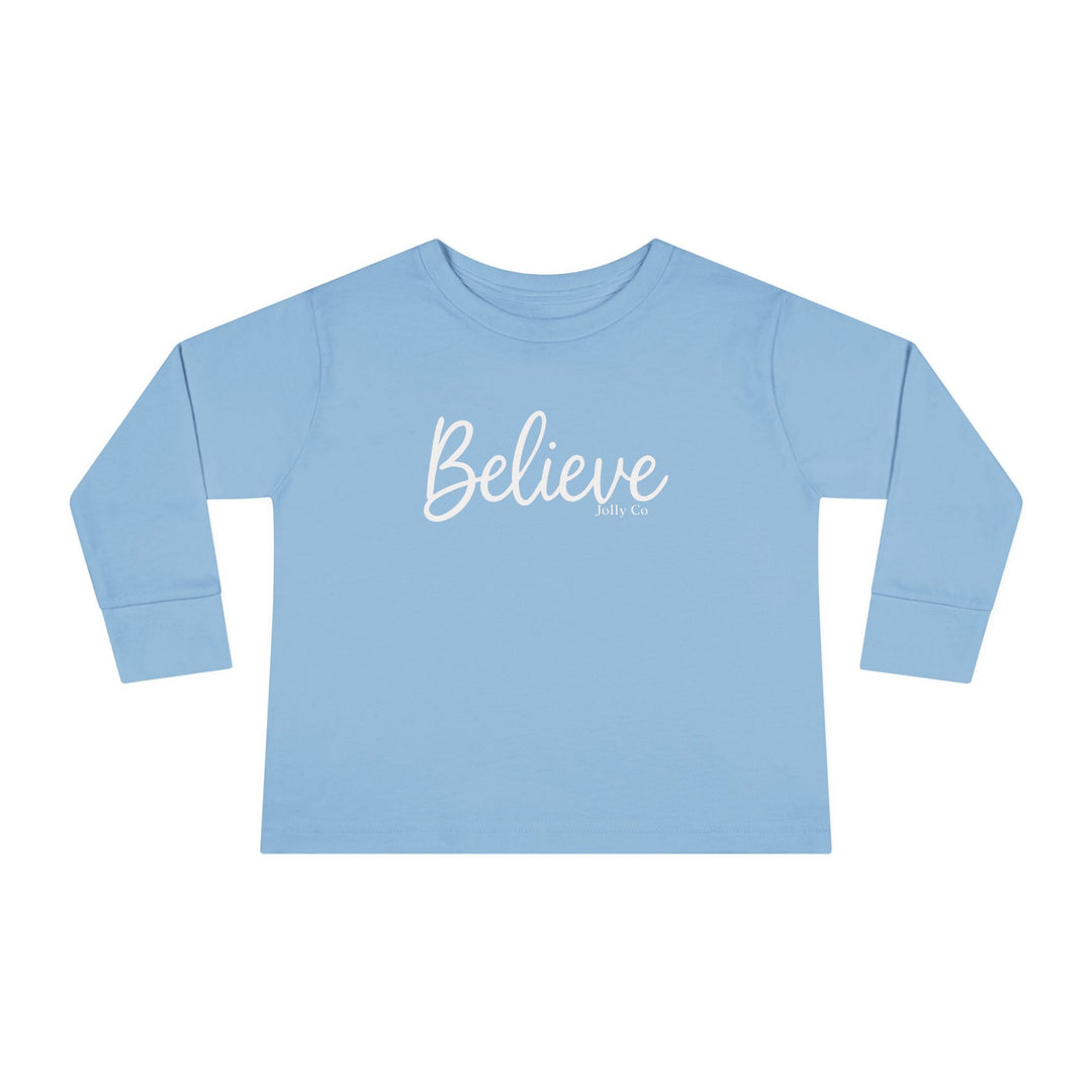 Believe Toddler Long Sleeve Tee - Jolly Co Creations