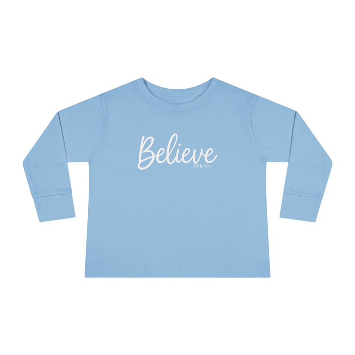 Believe Toddler Long Sleeve Tee - Jolly Co Creations