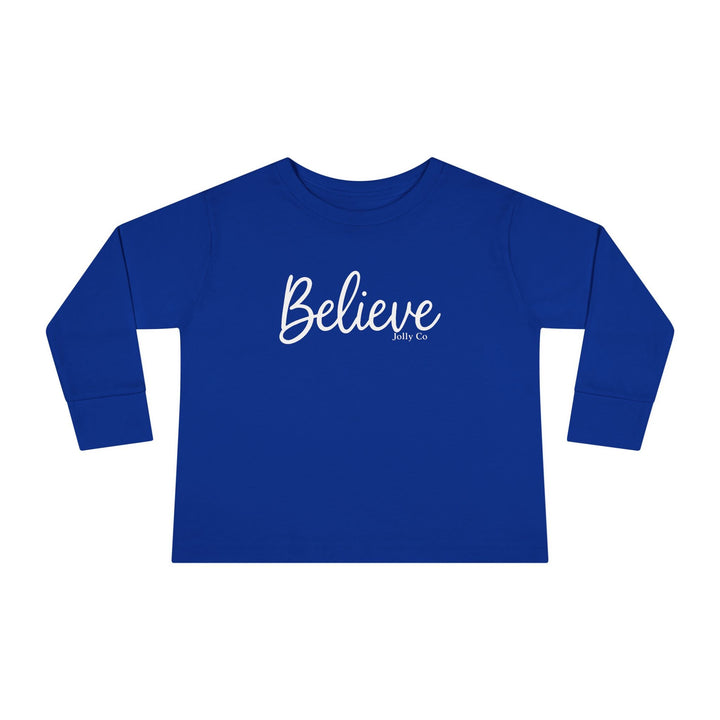 Believe Toddler Long Sleeve Tee - Jolly Co Creations