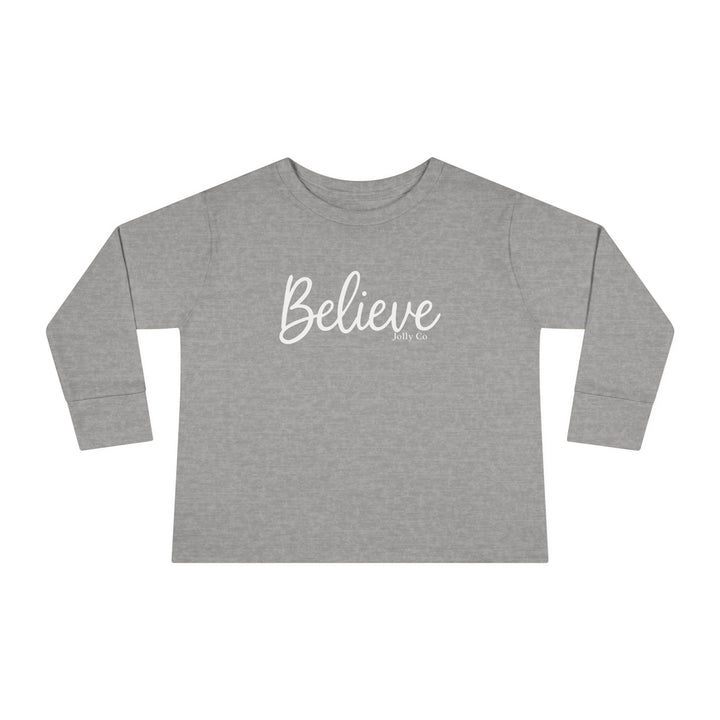 Believe Toddler Long Sleeve Tee - Jolly Co Creations