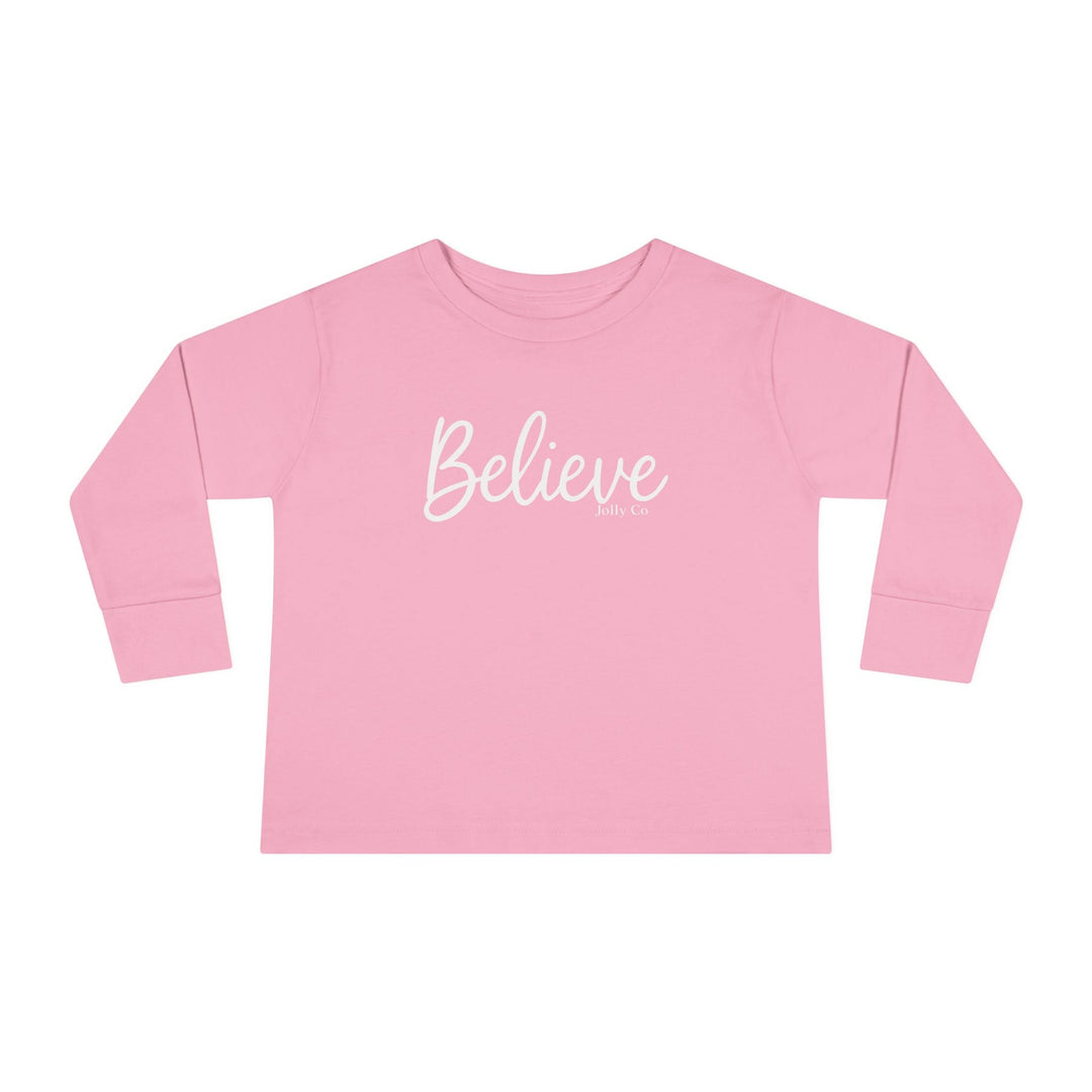 Believe Toddler Long Sleeve Tee - Jolly Co Creations