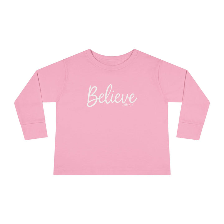 Believe Toddler Long Sleeve Tee - Jolly Co Creations