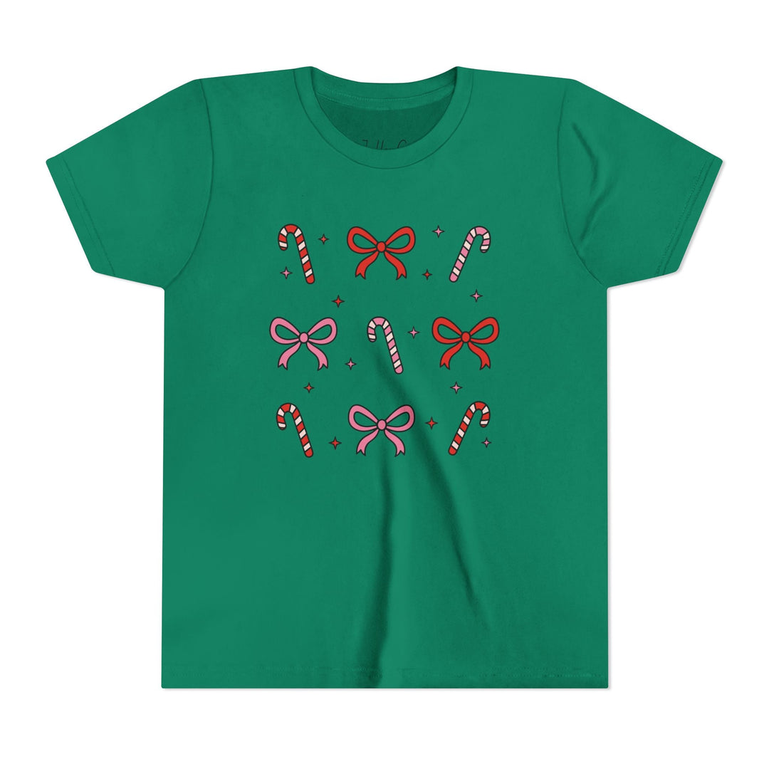 Candy Cane Cutie Kids Short Sleeve Tee - Jolly Co Creations