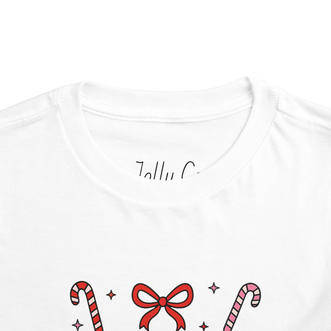 Candy Cane Cutie Toddler Short Sleeve Tee - Jolly Co Creations