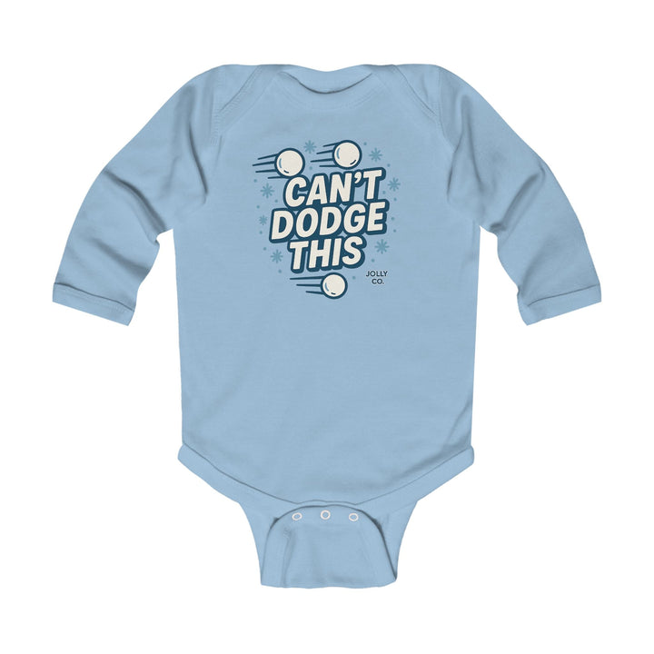 Can't Dodge This Baby Long Sleeve Onesie - Jolly Co Creations