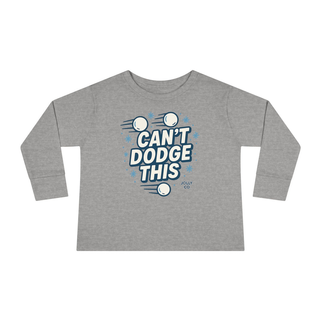 Can't Dodge This Toddler Long Sleeve Tee - Jolly Co Creations
