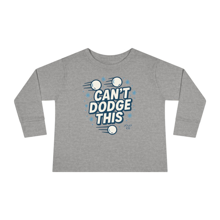 Can't Dodge This Toddler Long Sleeve Tee - Jolly Co Creations