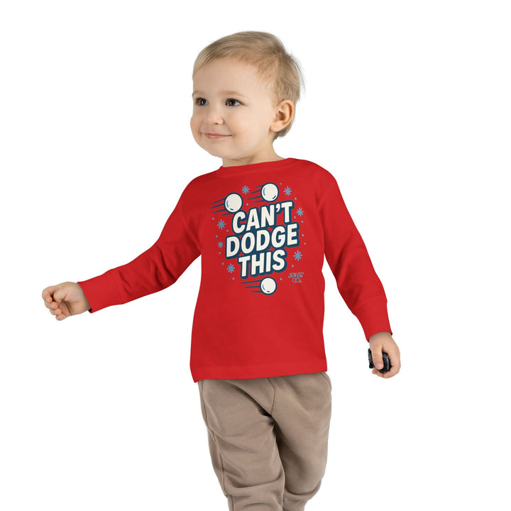 Can't Dodge This Toddler Long Sleeve Tee - Jolly Co Creations