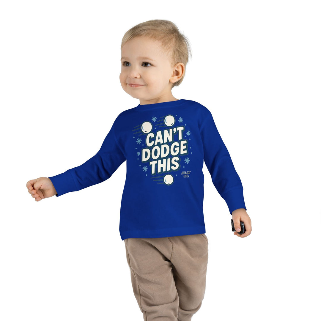 Can't Dodge This Toddler Long Sleeve Tee - Jolly Co Creations