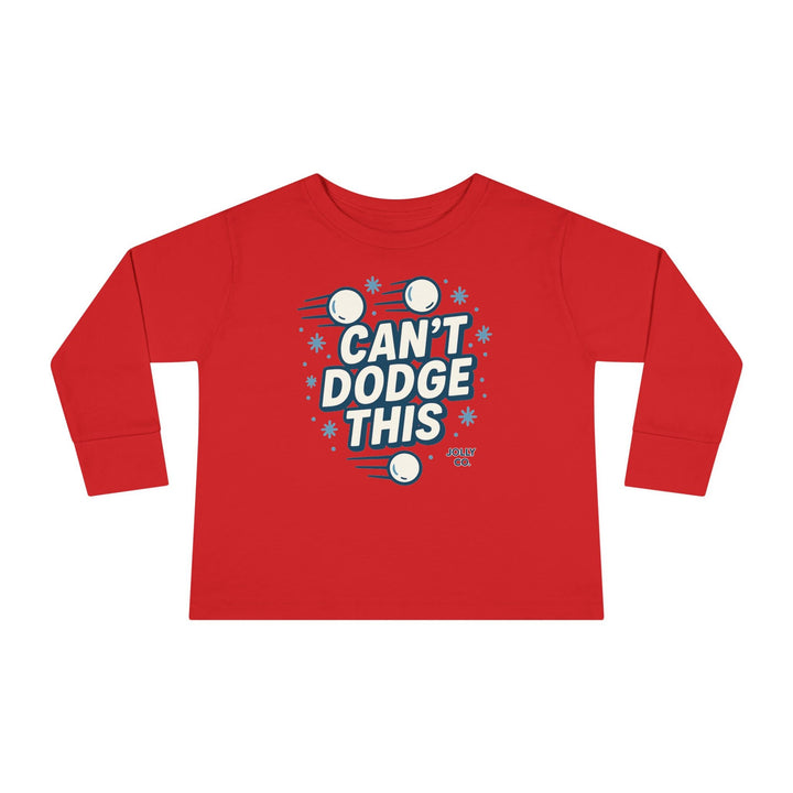 Can't Dodge This Toddler Long Sleeve Tee - Jolly Co Creations
