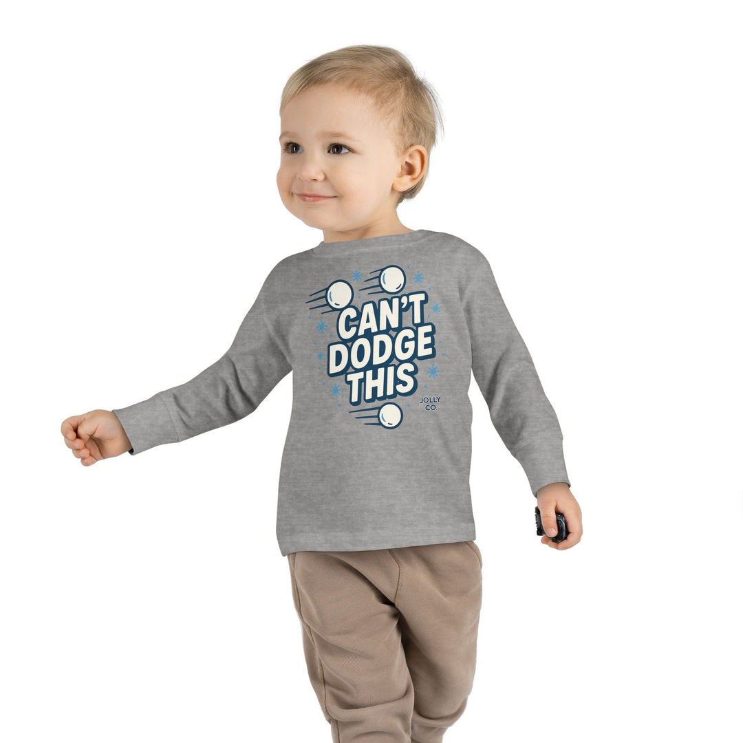 Can't Dodge This Toddler Long Sleeve Tee - Jolly Co Creations