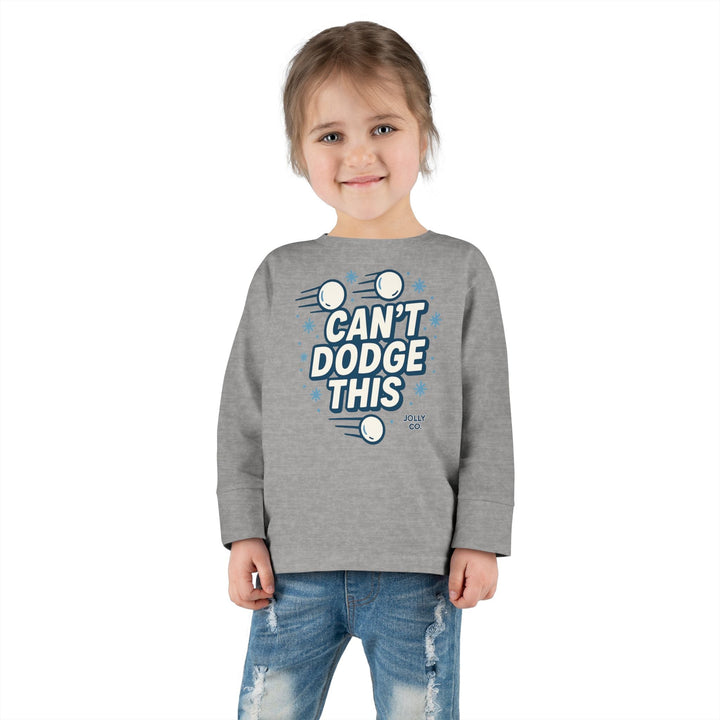 Can't Dodge This Toddler Long Sleeve Tee - Jolly Co Creations
