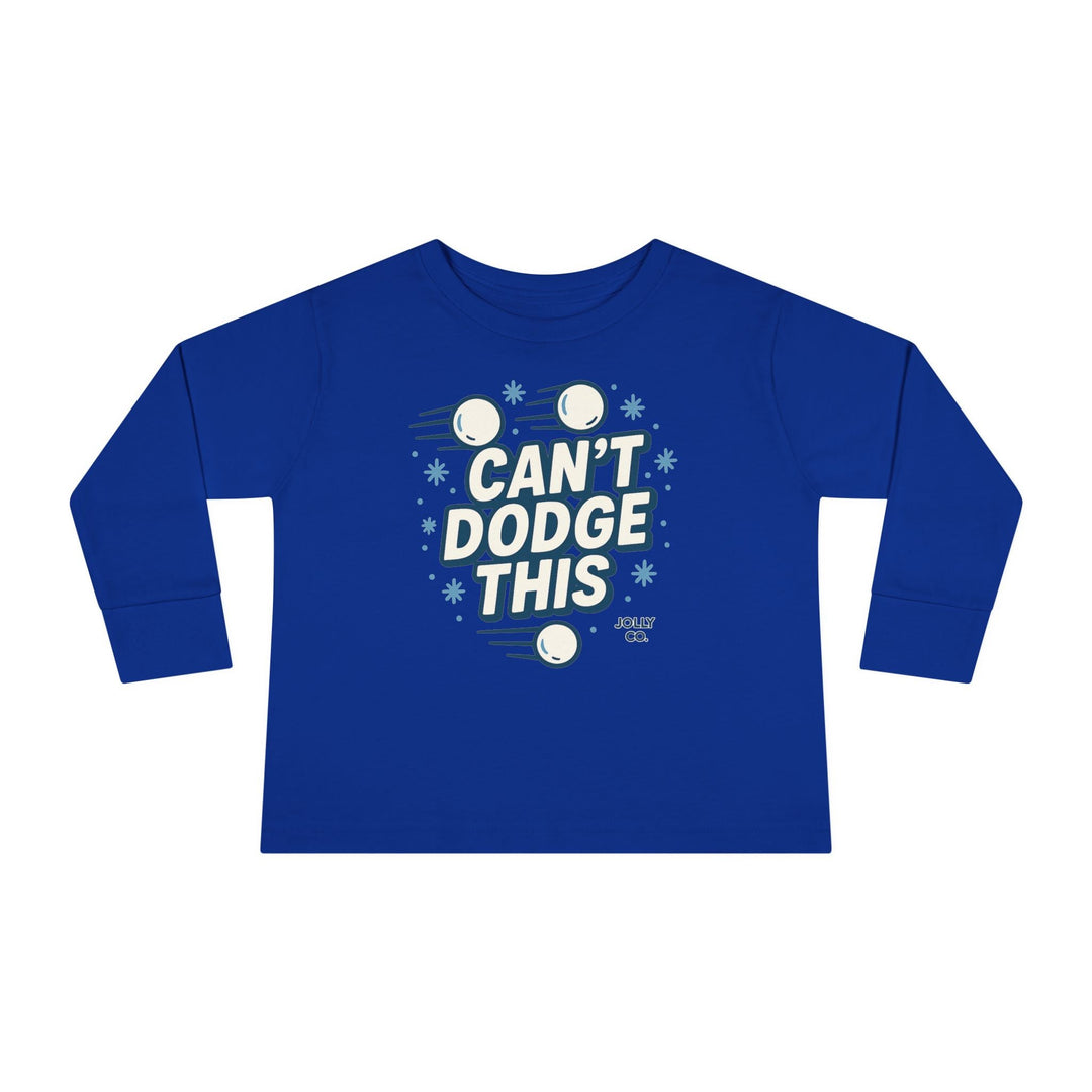 Can't Dodge This Toddler Long Sleeve Tee - Jolly Co Creations
