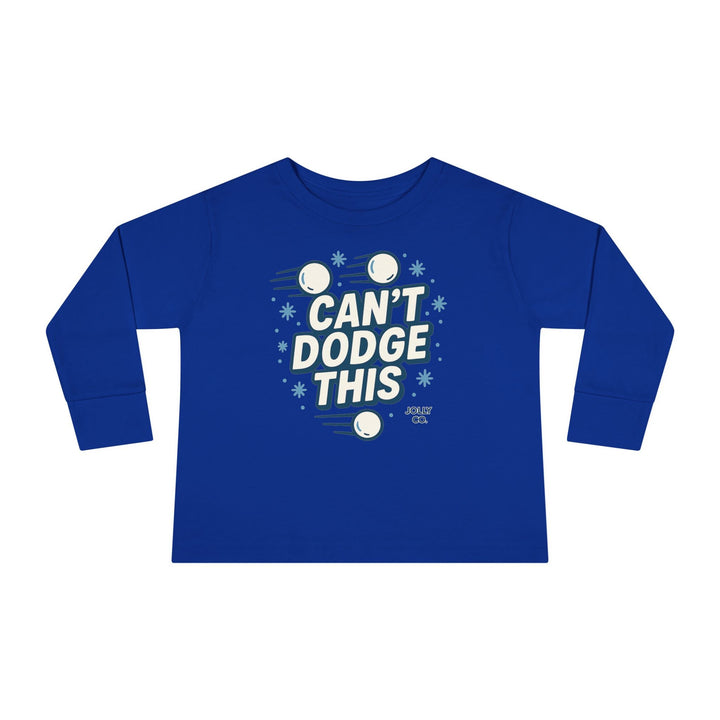 Can't Dodge This Toddler Long Sleeve Tee - Jolly Co Creations