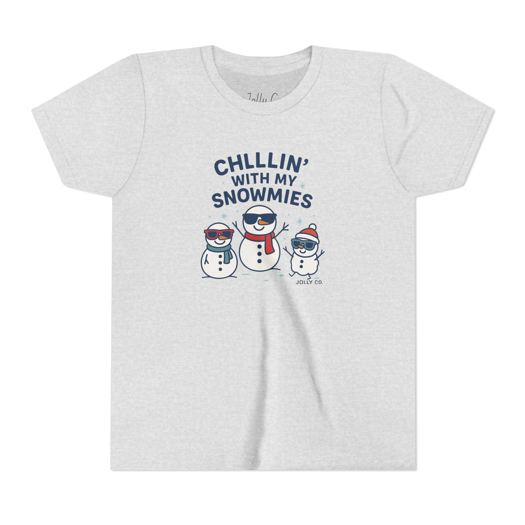 Chillin' with My Snowmies Kids Short Sleeve Tee - Jolly Co Creations