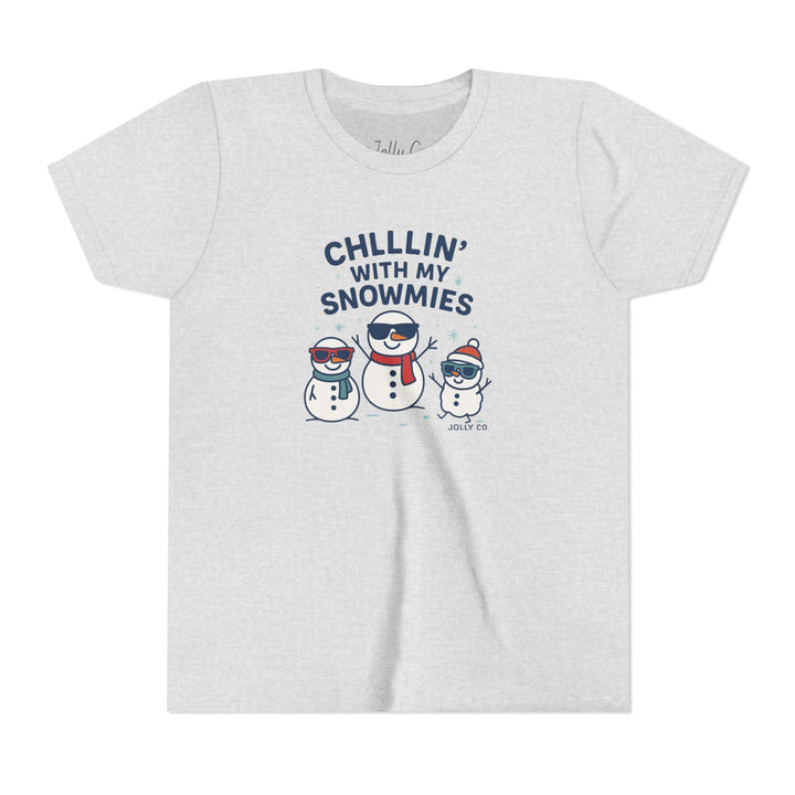 Chillin' with My Snowmies Kids Short Sleeve Tee - Jolly Co Creations