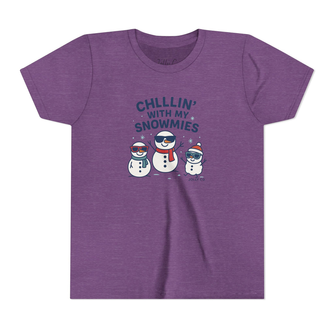 Chillin' with My Snowmies Kids Short Sleeve Tee - Jolly Co Creations