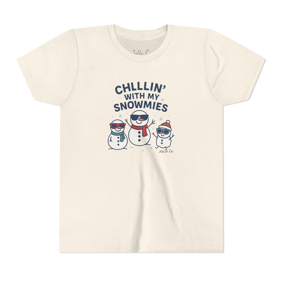 Chillin' with My Snowmies Kids Short Sleeve Tee - Jolly Co Creations