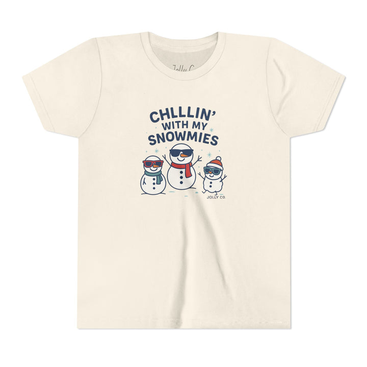Chillin' with My Snowmies Kids Short Sleeve Tee - Jolly Co Creations