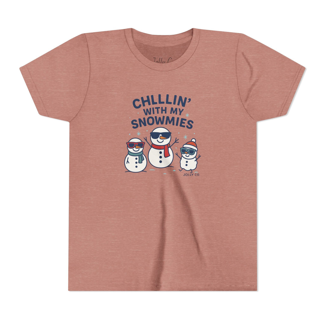Chillin' with My Snowmies Kids Short Sleeve Tee - Jolly Co Creations