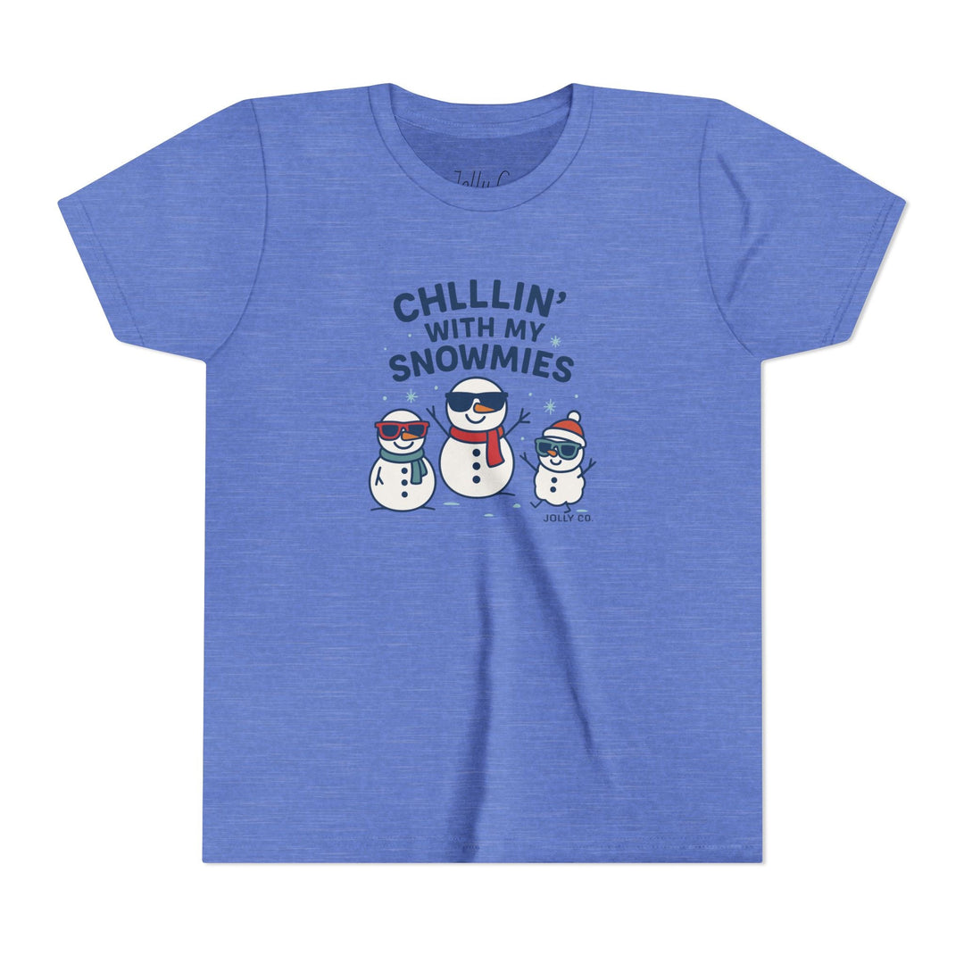 Chillin' with My Snowmies Kids Short Sleeve Tee - Jolly Co Creations